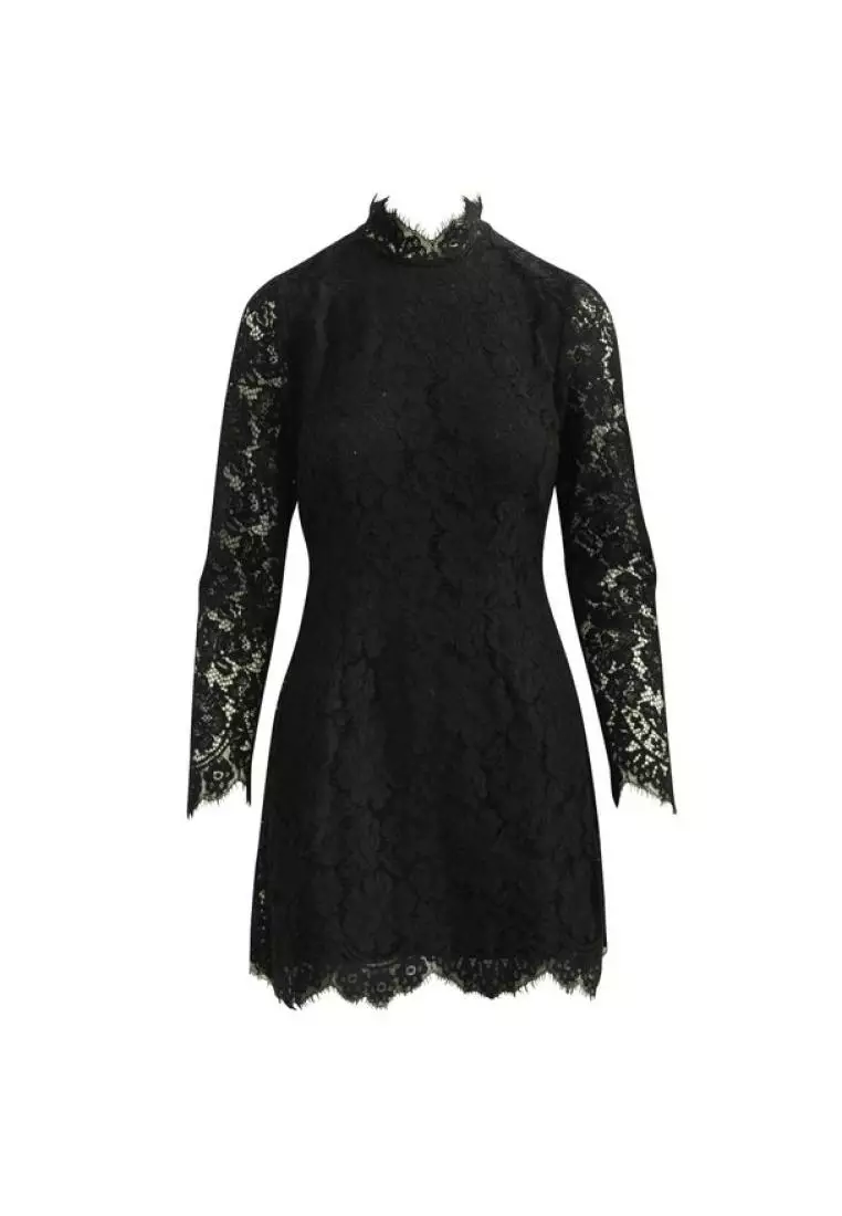 Ganni cotton 2025 lace dress