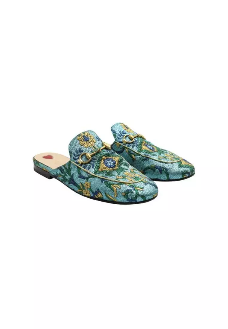 Gucci blue mules online