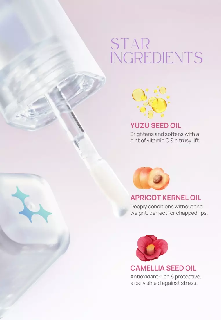 LUMI Deep Hydration Lip Oil - Dreamy Rose