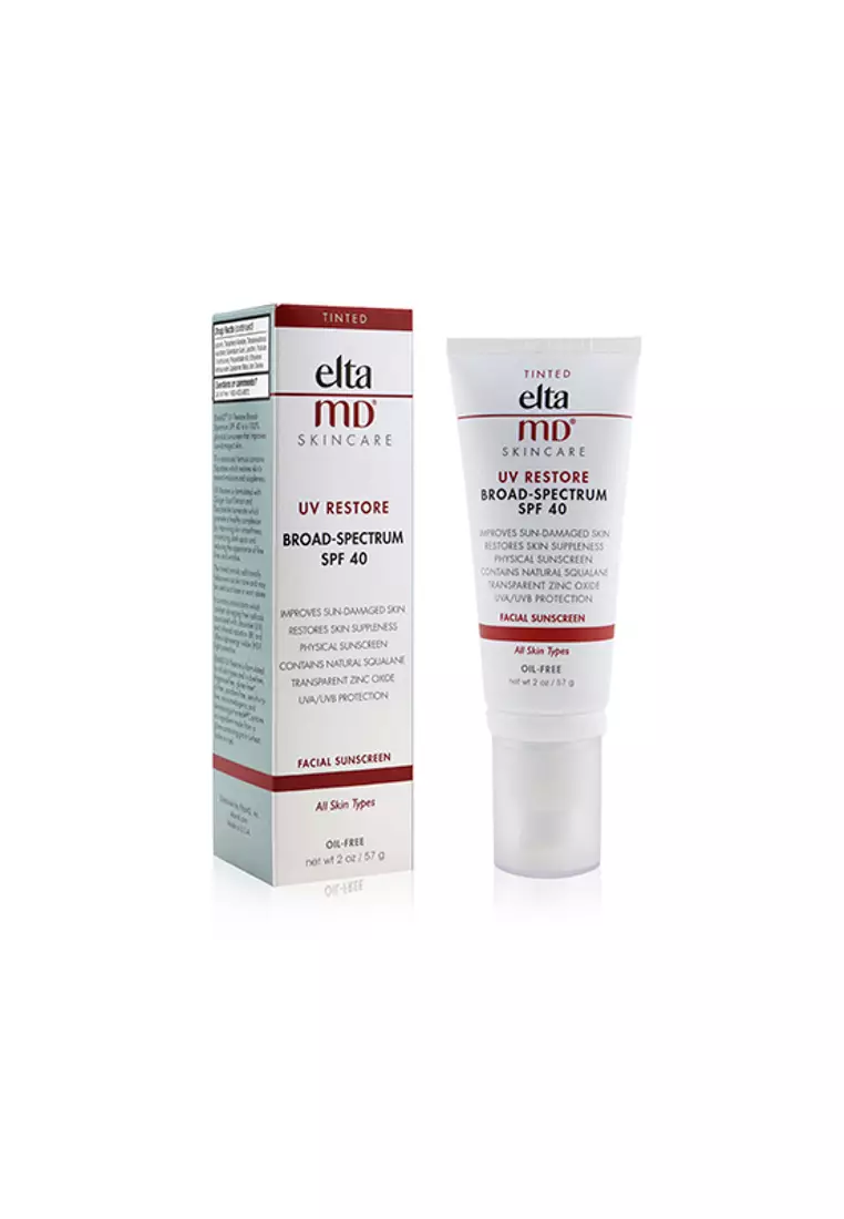ELTAMD - UV Restore Physical Facial Sunscreen SPF 40 - Tinted 57g/2oz