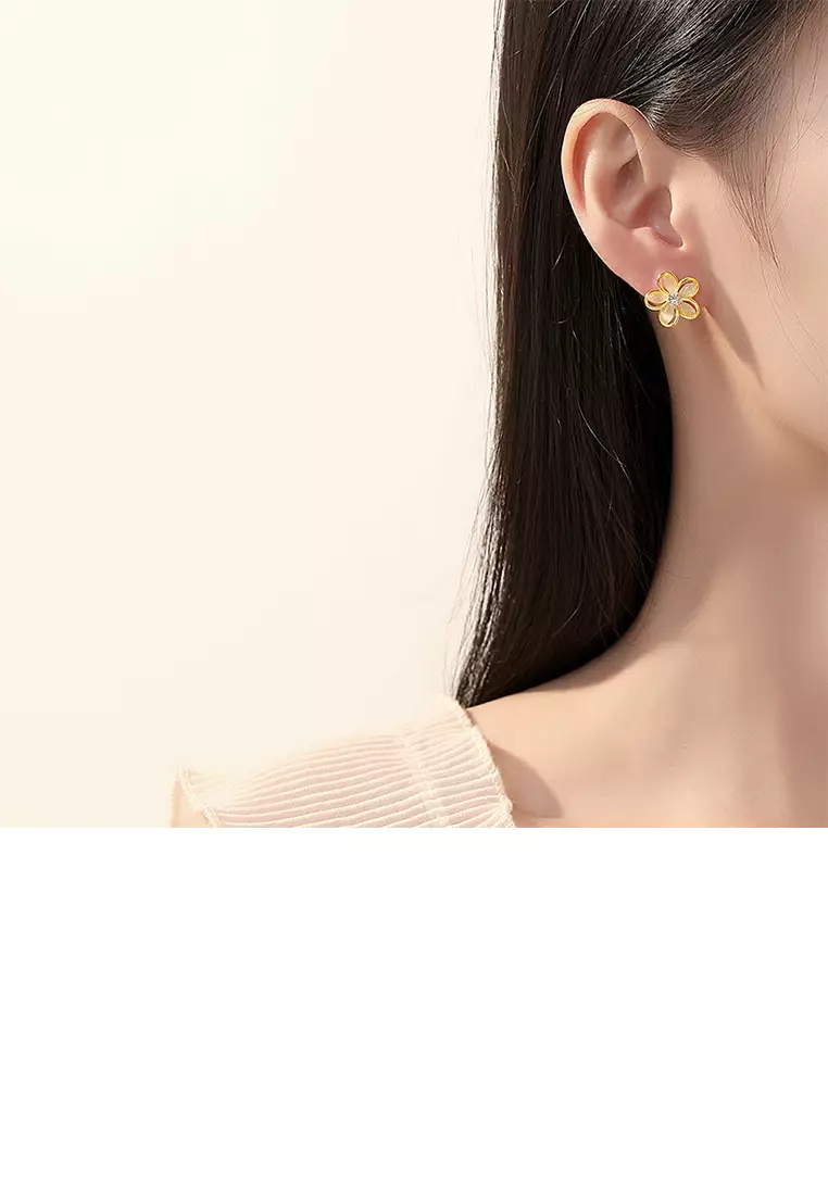Cat's eye stud earrings cheap