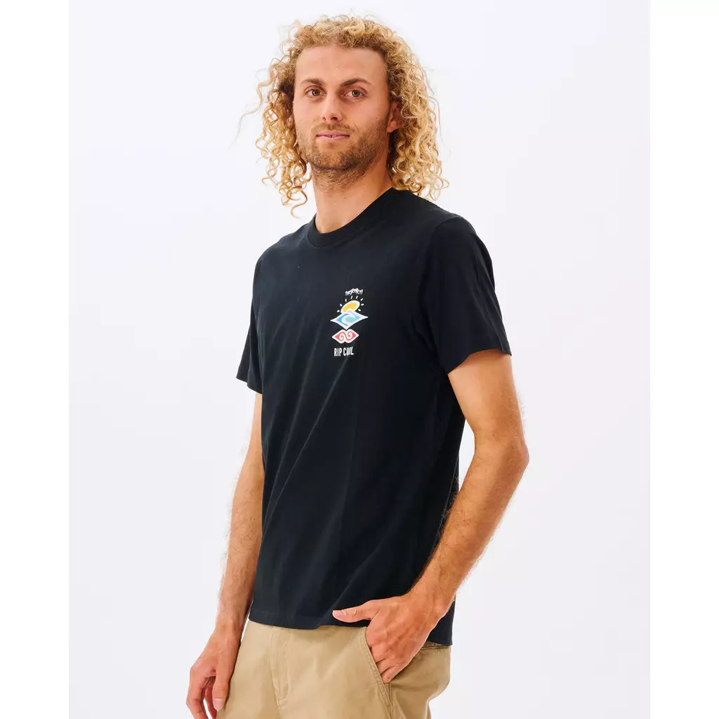 Rip Curl Search Icon Tee - Black