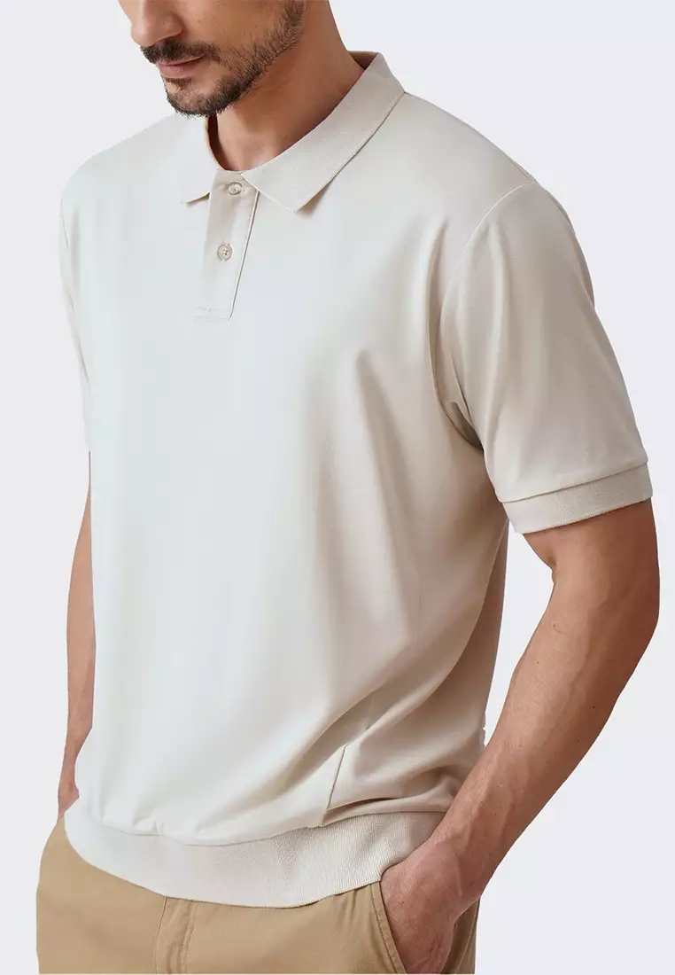 Men's Polo with Seam Details