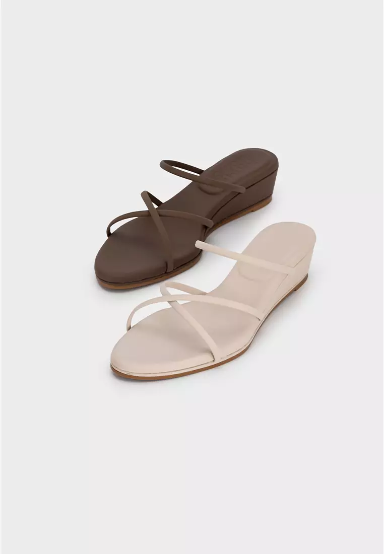 STRAPPY CLOUDFOAM WEDGE HEEL SLIDE