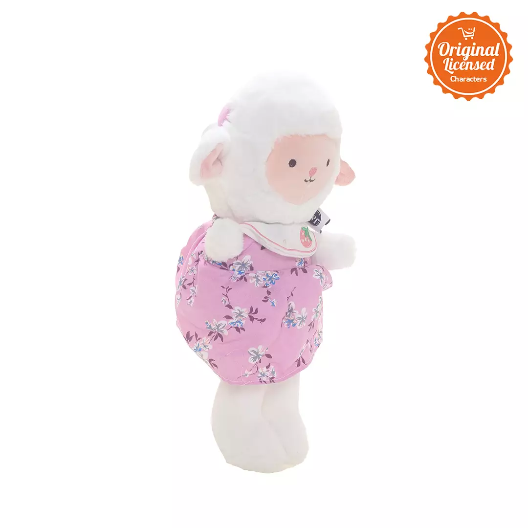 Boneka Floopy Domba With Dress Pink 35 cm