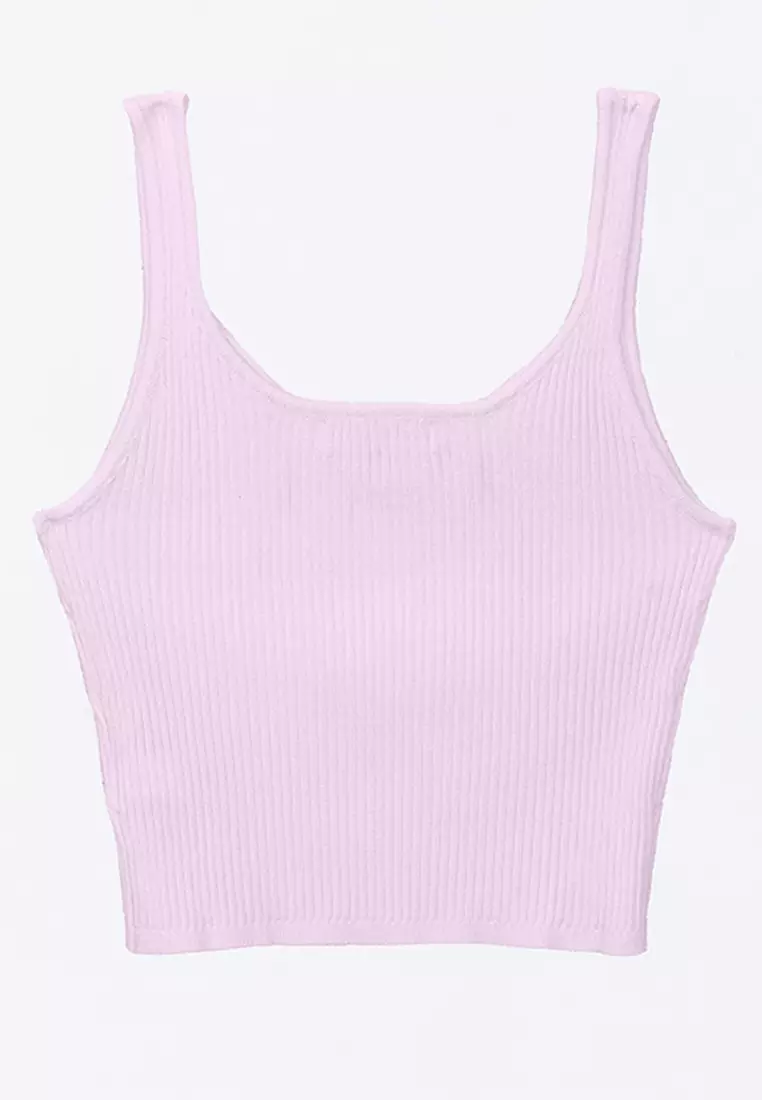 Cropped Knit Tank Top
