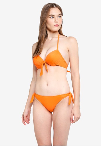 PINK N' PROPER orange Basic Push Up Bikini Set in Orange 62AEFUSFEC4F87GS_1