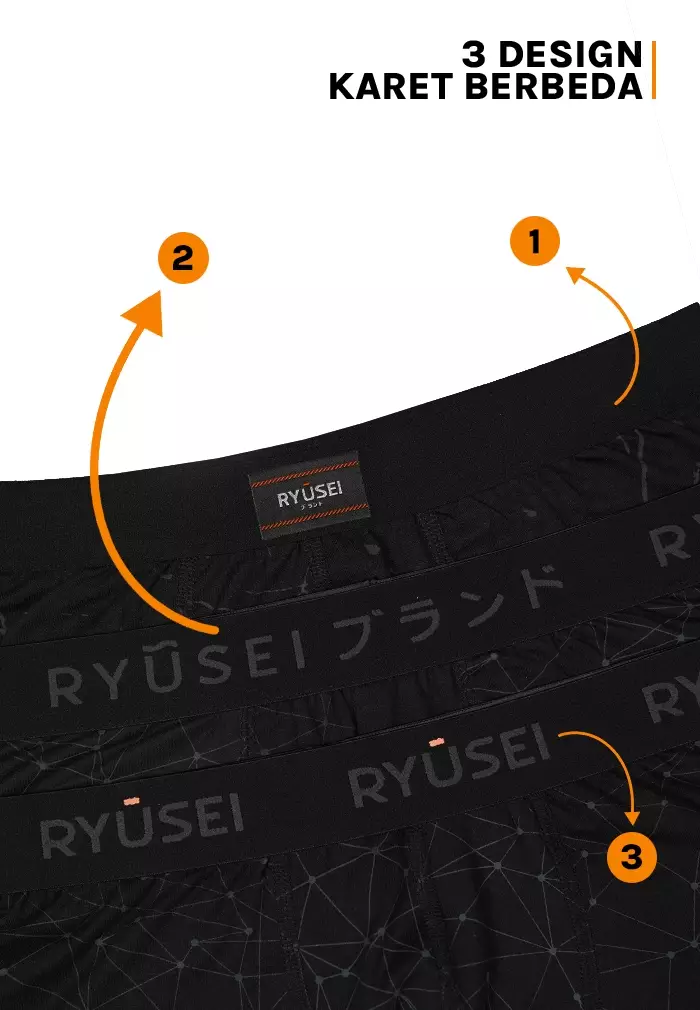 [ PAKET ] Boxer Black Collection (9Pcs)