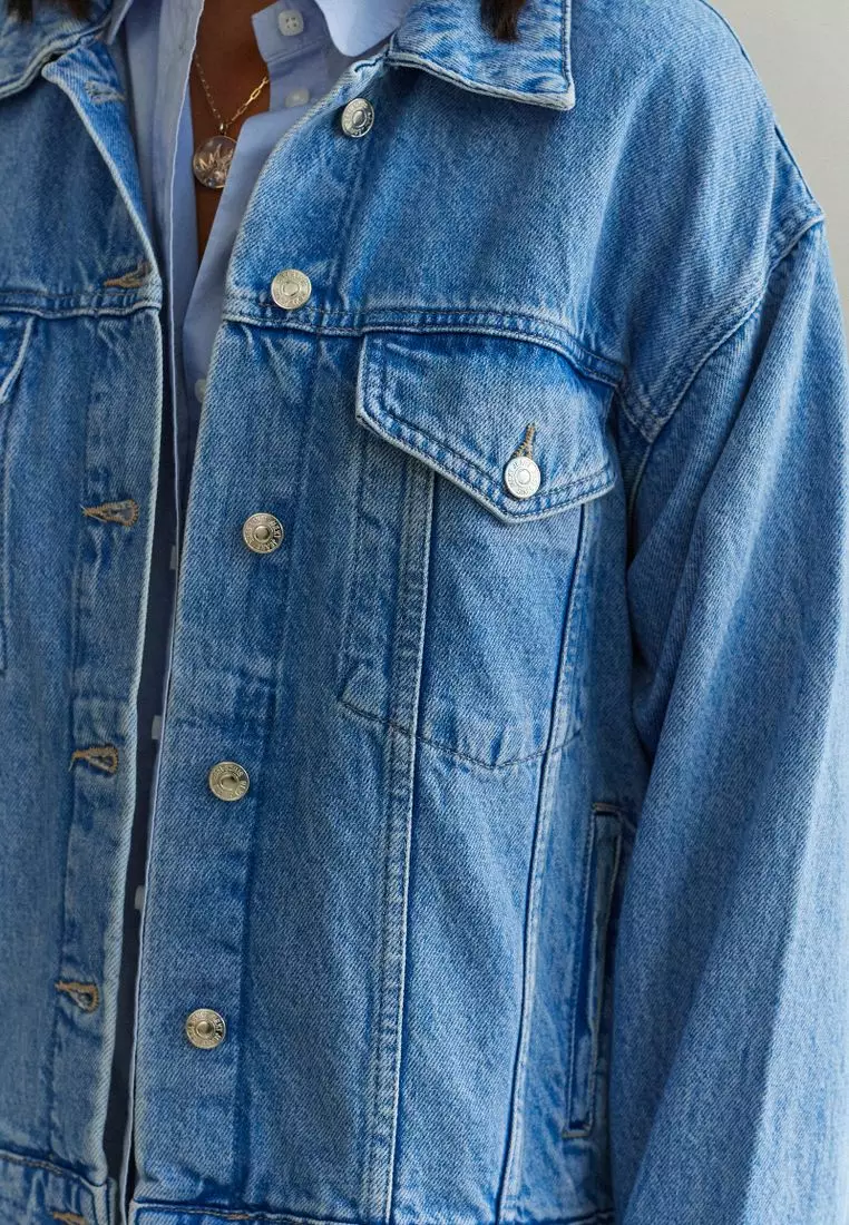 Buy NEXT Girlfriend Denim Jacket 2024 Online ZALORA Singapore