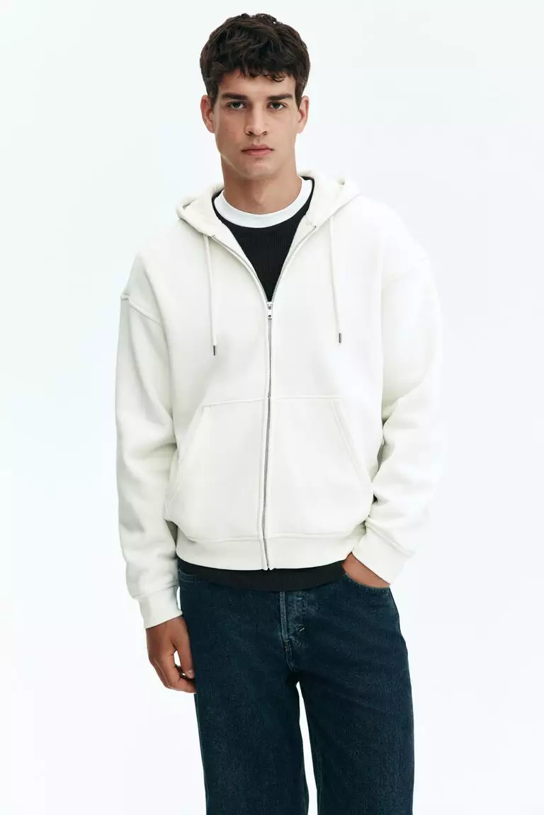 Zip-through hoodie