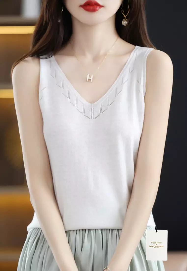 HOUGA (Hoga) Waltz Frill Vest (WHITE) (Best) Mail Order