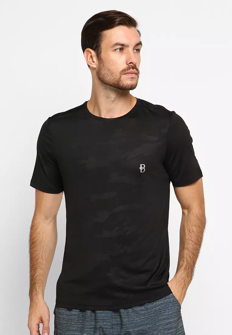 Byford R Neck T-Shirt Camouflage Dark Green