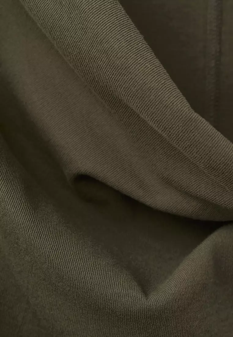 Fitted Top With Draped Neckline