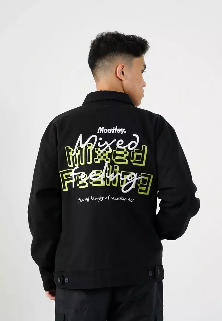 Moutley Men's Work Jacket Regular Fit Canvas Marsoto Mixed Feeling 211224