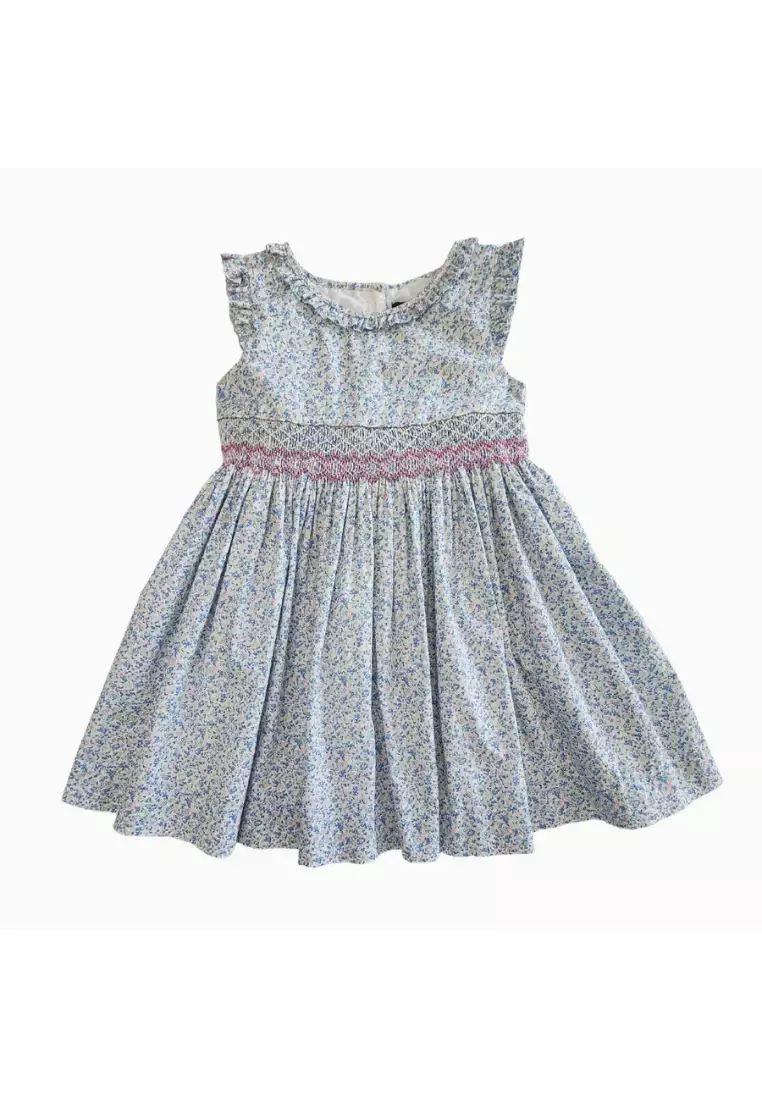 Buy PERIWINKLE Lace Smocked Dress 2024 Online