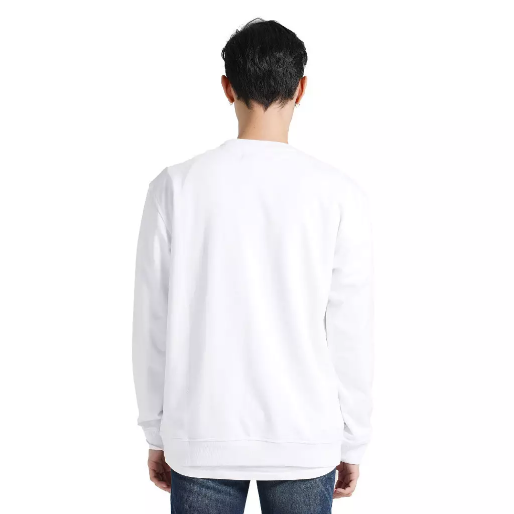 Lee cooper Sweater Logo Type Brush White