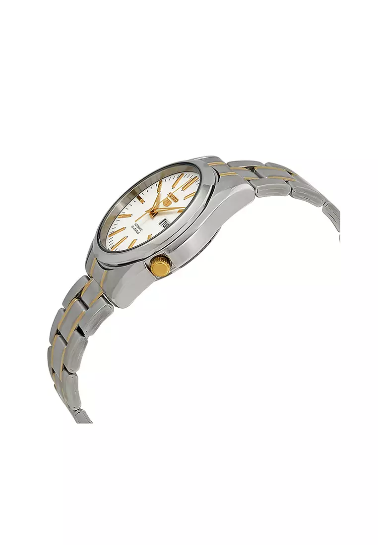 Men's Automatic Watch SNKL47J Silver and Gold Stainless Steel Strap