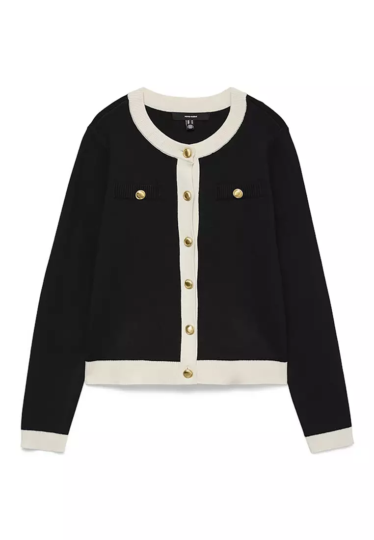 Long Sleeve Round Neck Cardigan