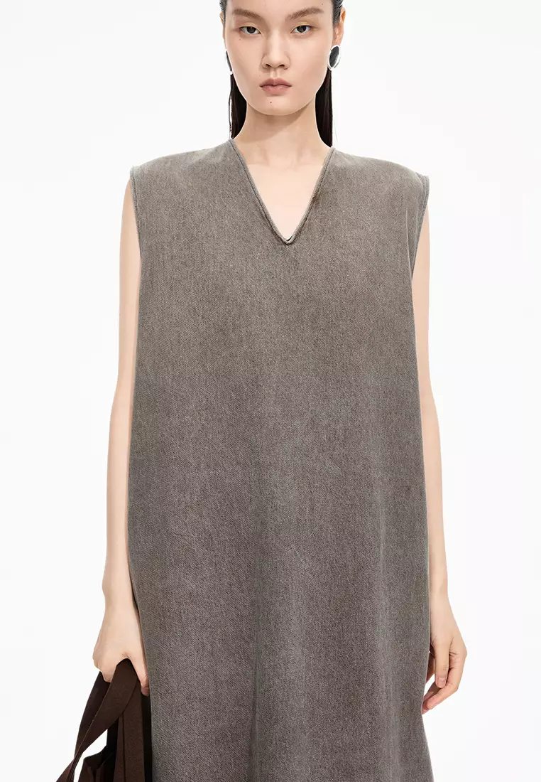 Colored Cow A-line Sleeveless Dress