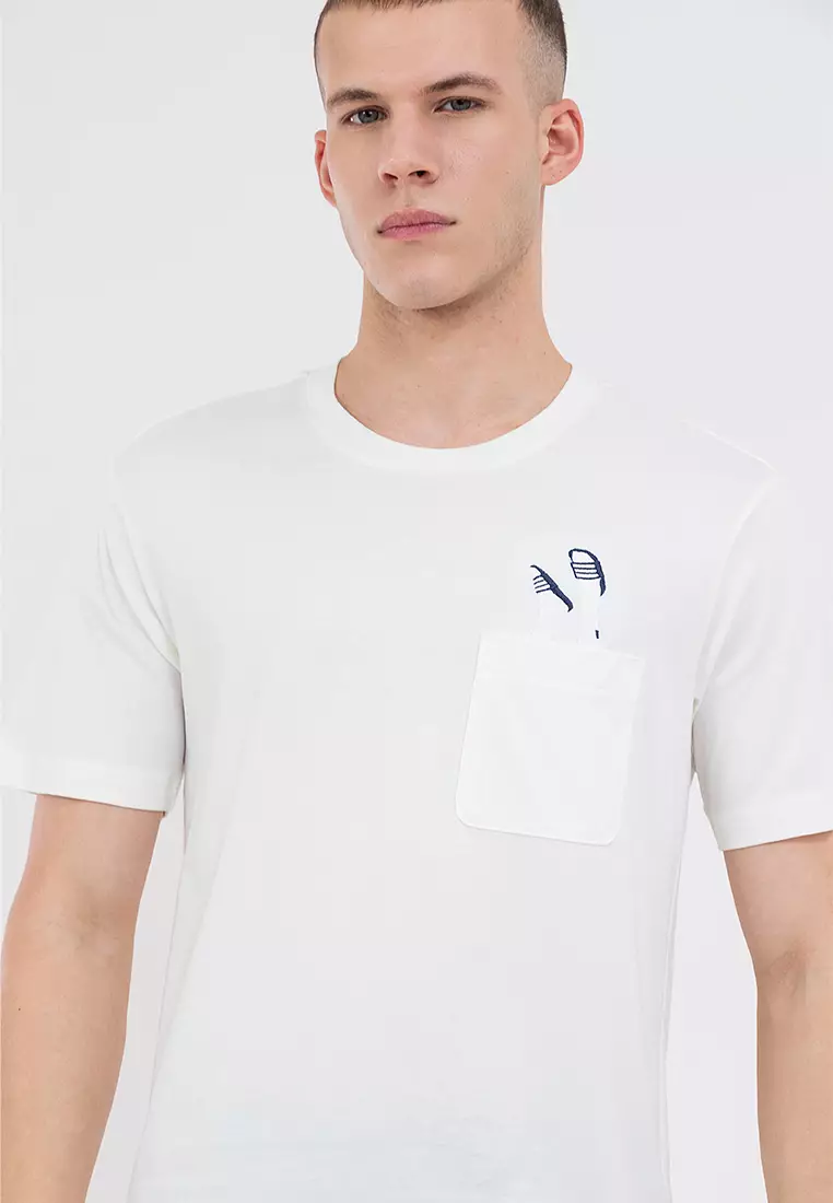 Buy ADIDAS Lounge Slides Graphic Pocket T-Shirt 2026 Online | ZALORA