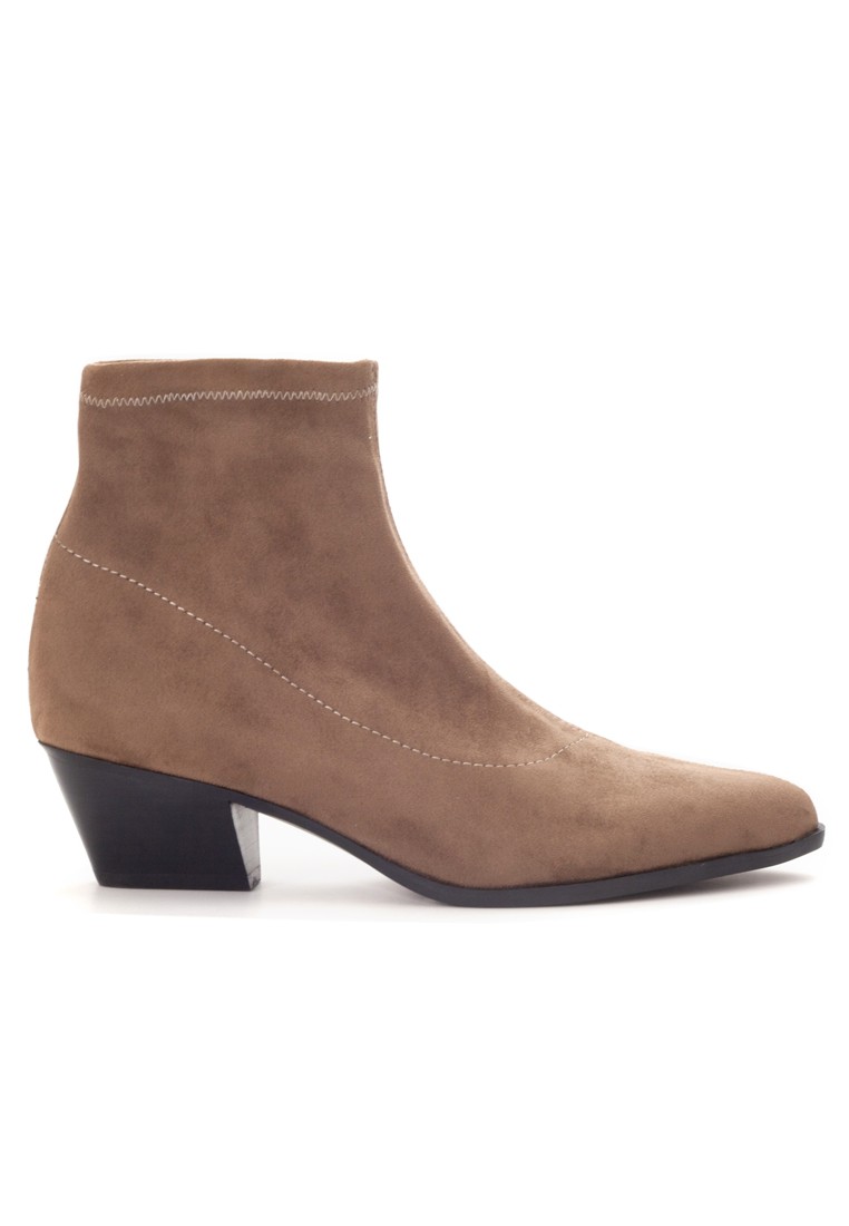 Amaztep Elegance Mid-Suede heels boots