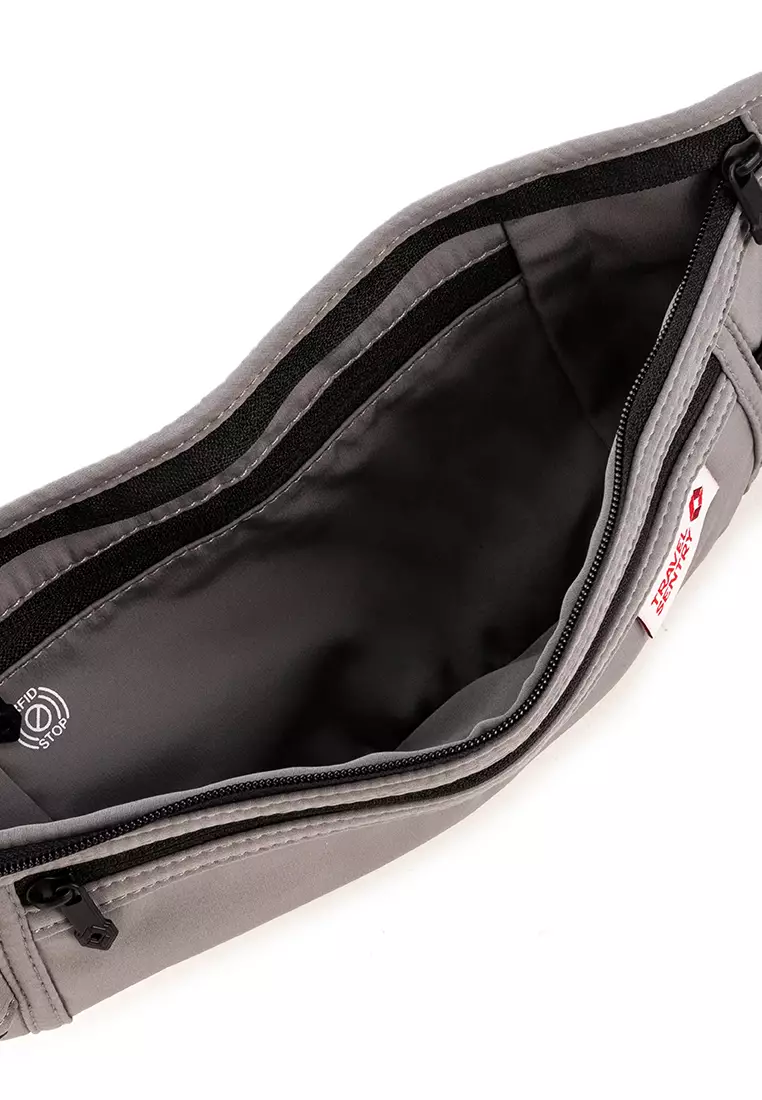 RFID Money Belt Grey