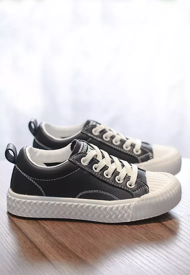 VANSA Comfortable Leather Sneakers VSK-T727
