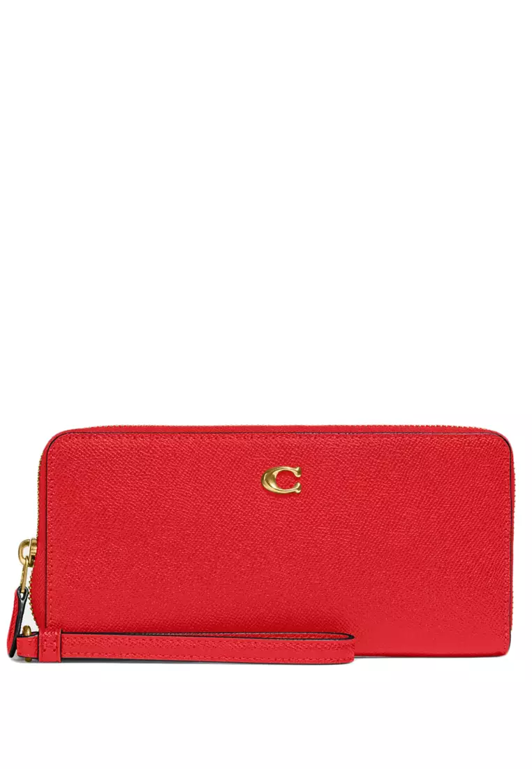 Coach Coach Continental Wallet Red ZALORA