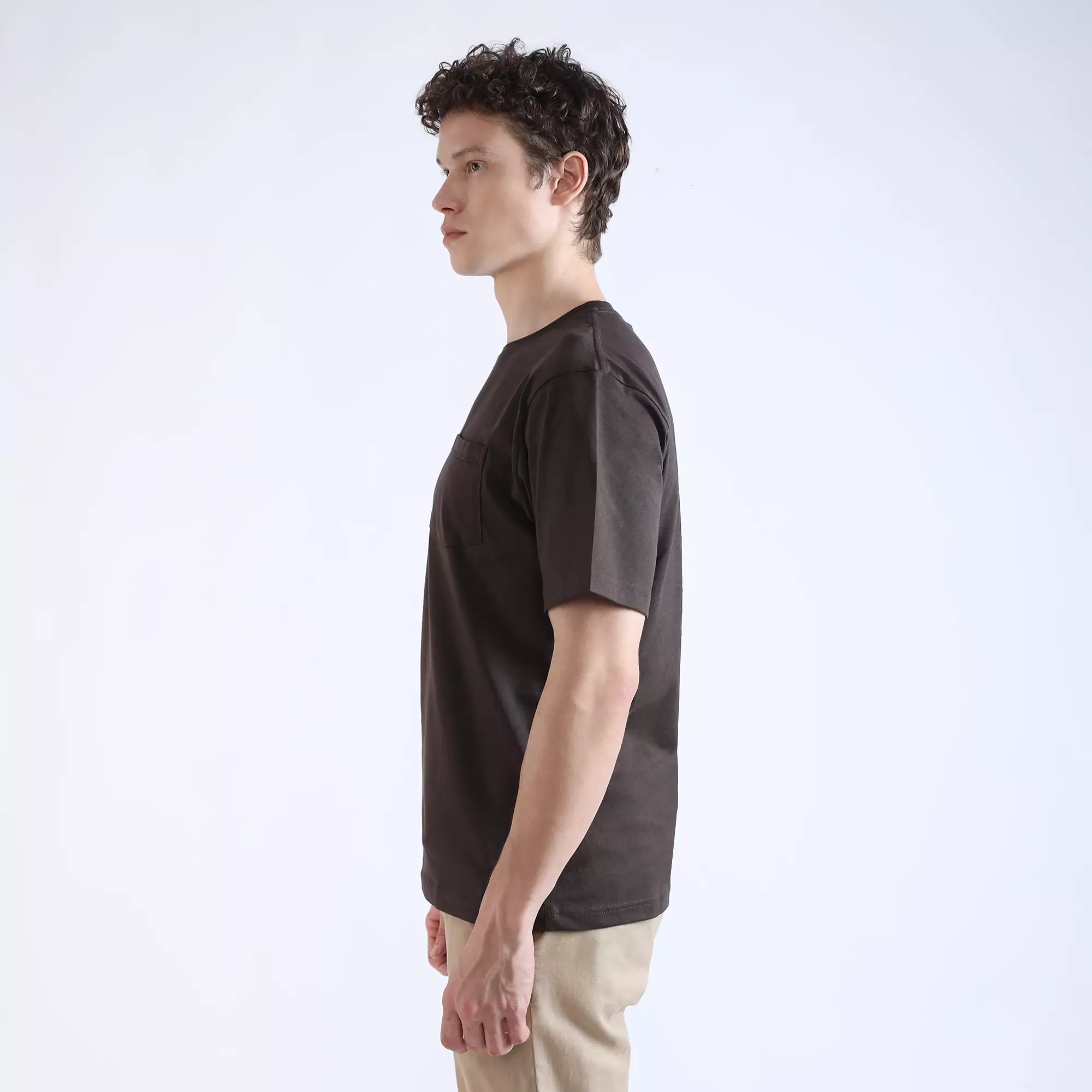 Larusso Regular Fit Premium Pocket Tee - Chocolate Torte