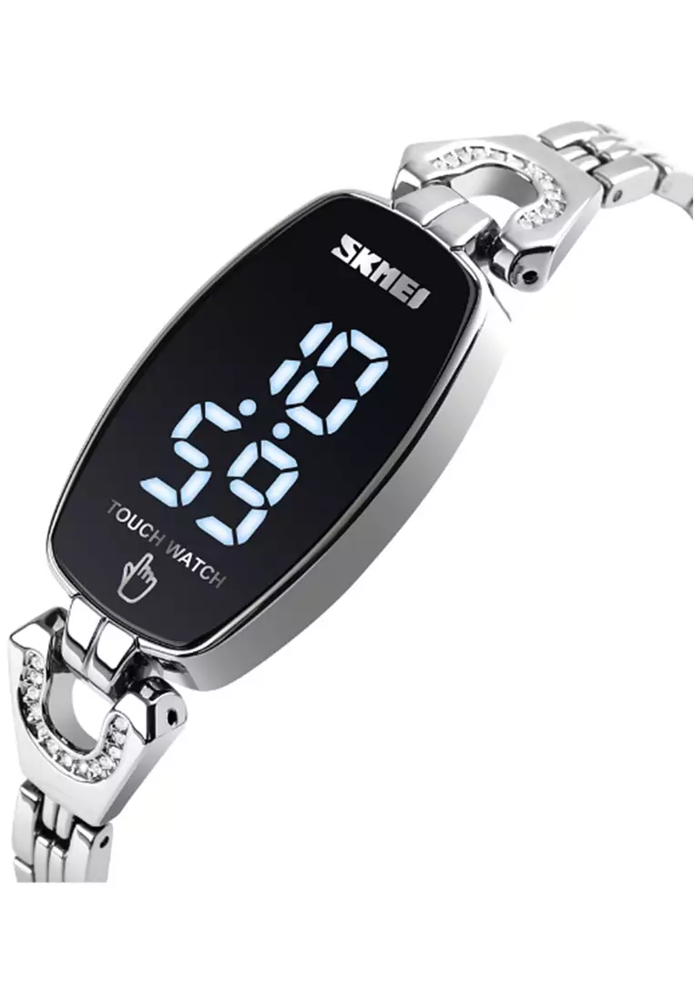 Jam Tangan Digital Wanita Waterproof Many Function Strap Tali Material Stainless Steel XP30 ORIGINAL