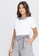 Apple & Eve white Casual Plain T-Shirt with Argyle Print Collar 56295AAA67CA43GS_2