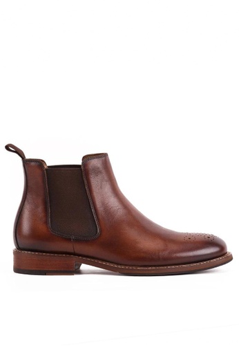 Twenty Eight Shoes brown Bittters Vintage Leather Chelsea Boot 618-169 D8B0ESHA08AB03GS_1