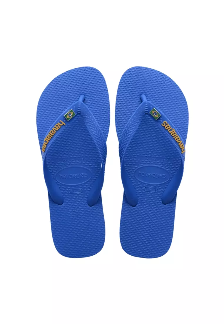 Havaianas Brasil Layers Flip Flops BLUE STAR