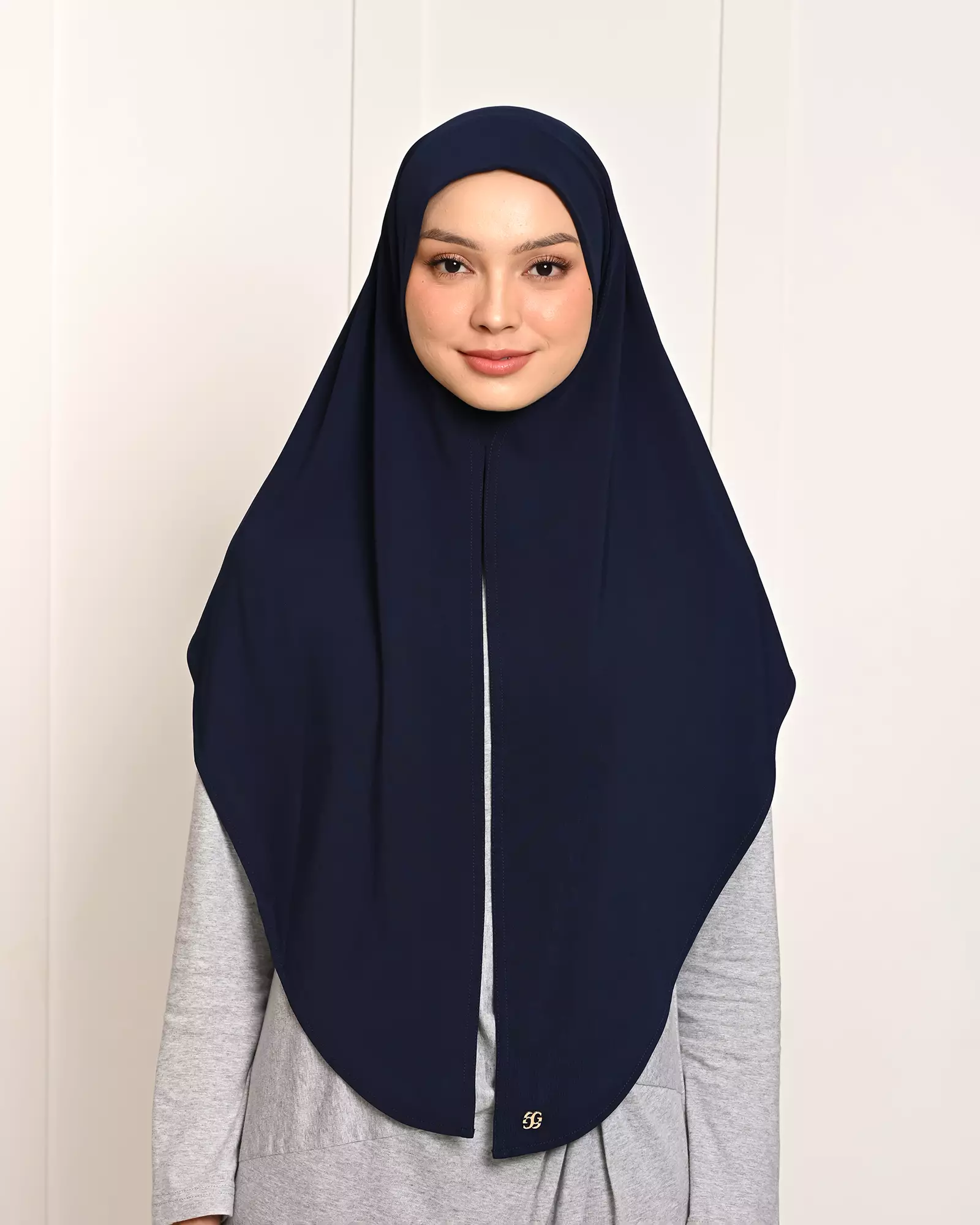 Geulis.id ADIBA INSTANT JERSEY SLIP-ON (6 warna) Hijab - NAVY