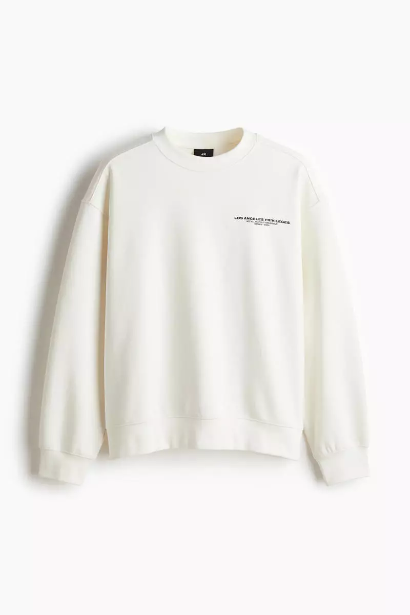Buy H&M Loose Fit Printed sweatshirt 2025 Online ZALORA