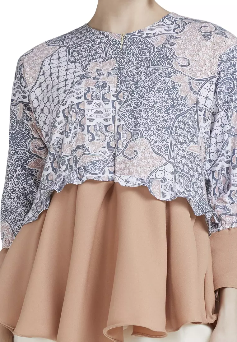 Isyel Blouse Batik Premium Wanita Casual Modern