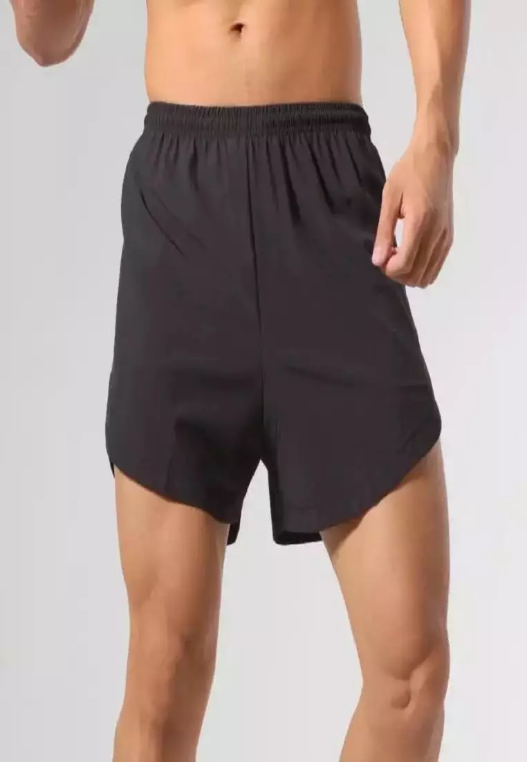 Mens double layer outlet running shorts