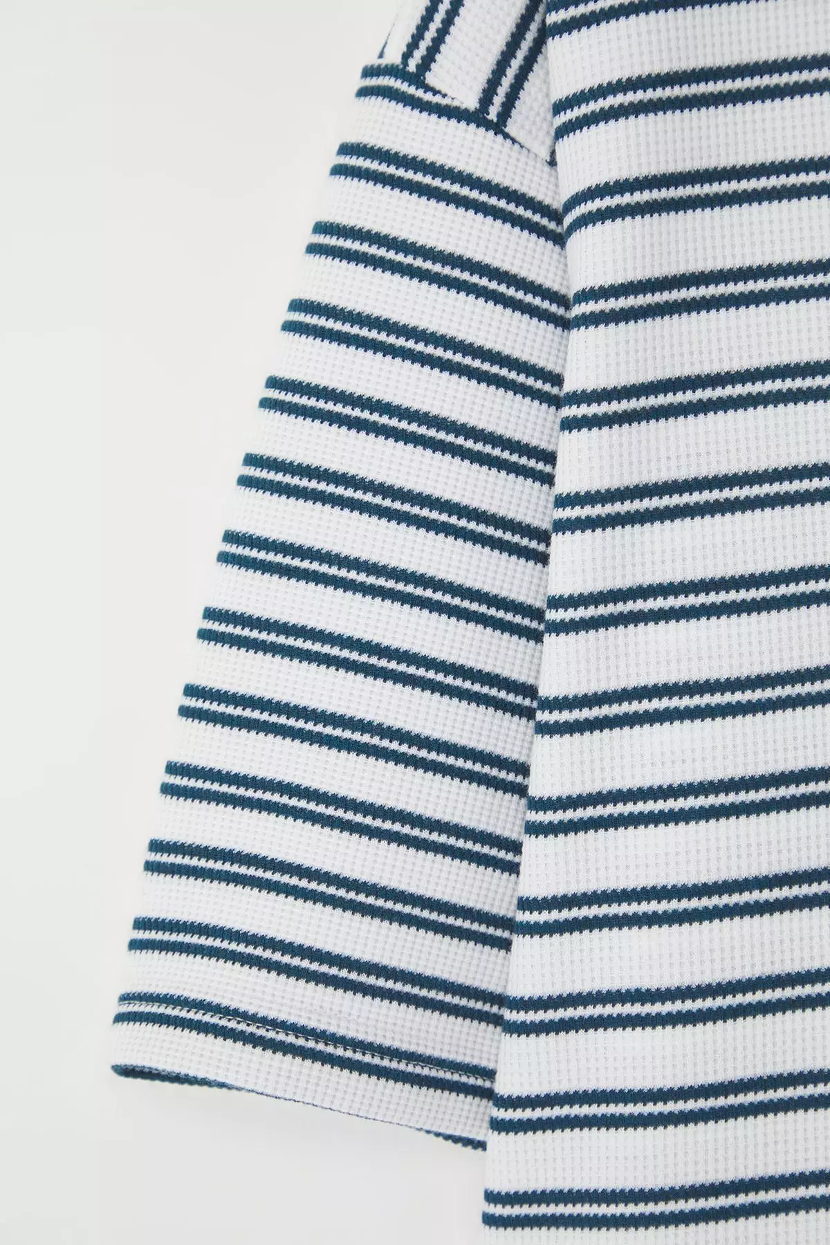 Limited Edition Ecru Regular Polo Collar Plain Knitted Polo Collar T-shirt TMNSS25PO00004