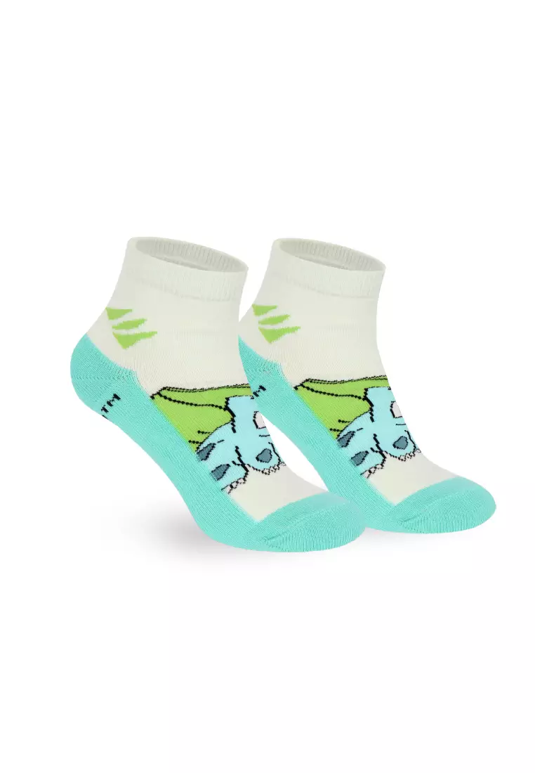 Pokemon Boys' Antimicrobial Cotton Thin Casual Ankle Socks 3 pairs in 1 pack PKRBCG532