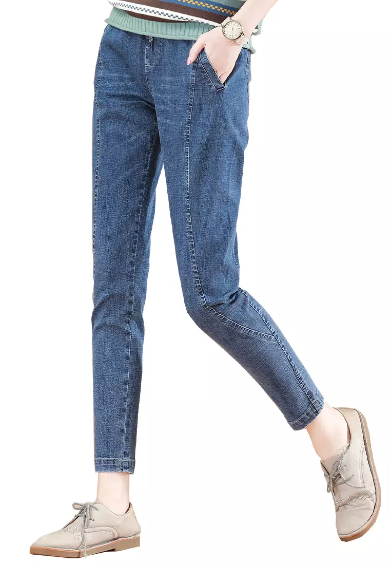 Girls green jeans top