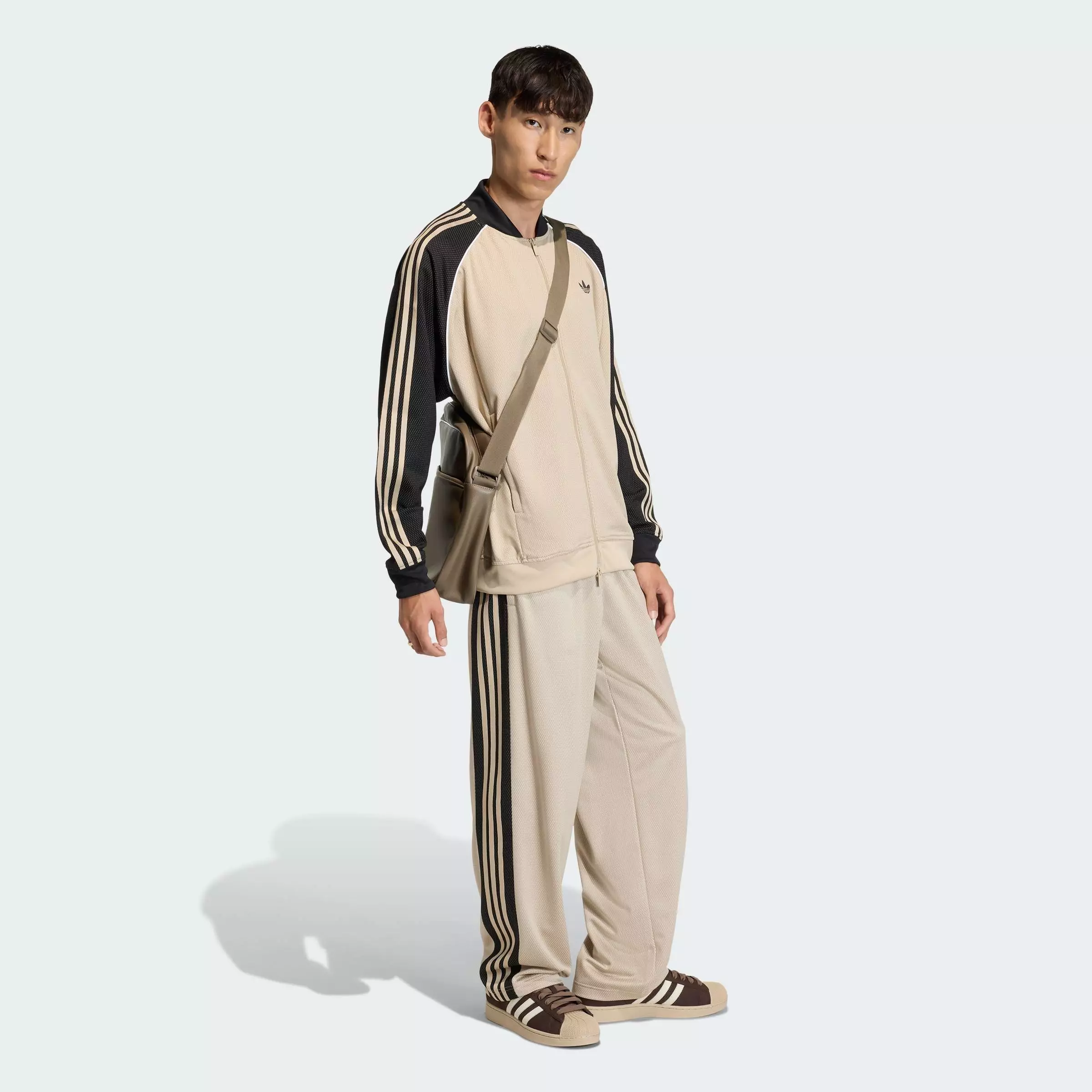 Lifestyle LOOSE MESH TRACK TOP Men Beige KE0114