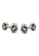 Arden Teal silver Ojeda Double Side Chrome Knot Cufflinks 154FFACF574705GS_2