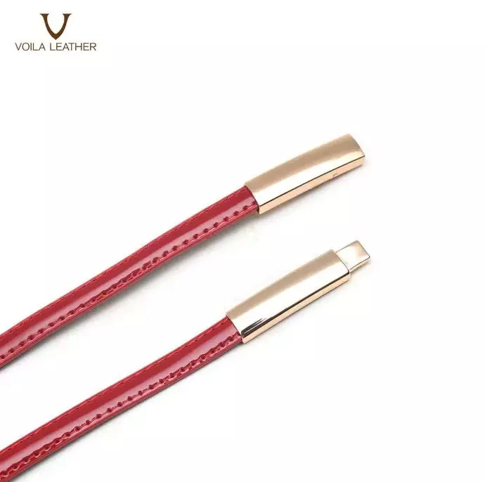 VOILA LEATHER Ikat Pinggang Wanita Kulit Asli Genuine Leather Women Belt ELSA RED