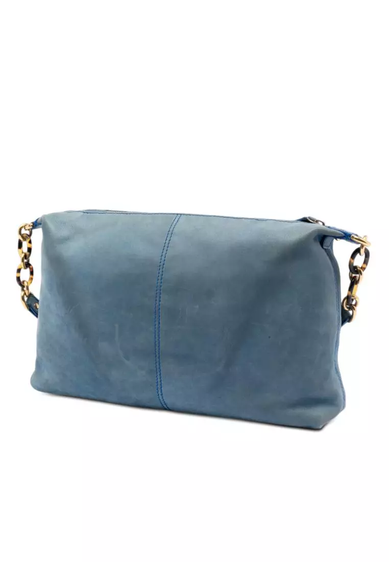 Pre-Loved Fendi Metallic Calfskin Vitello Savana Forever Crossbody