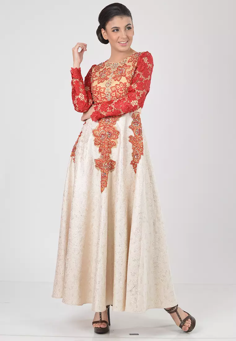 Bibiq Gamis Jacquard Brokat