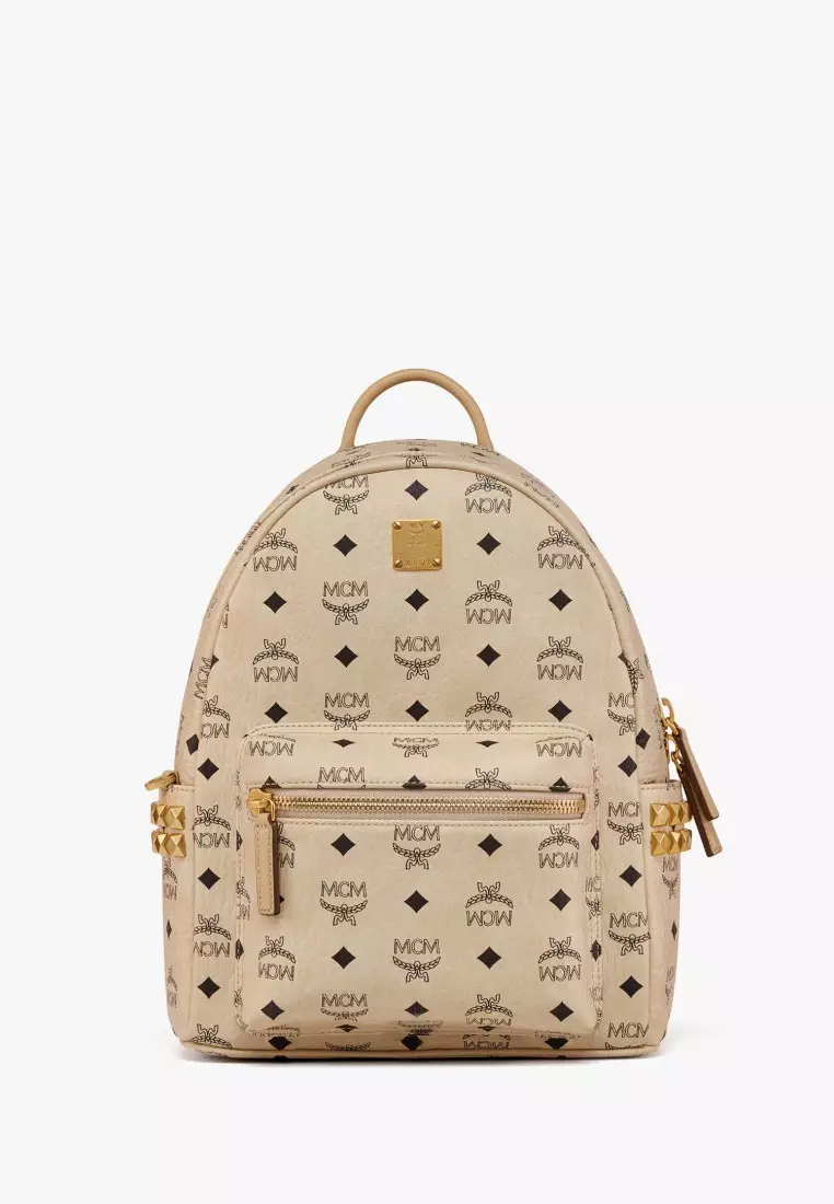 Mcm white mini discount backpack