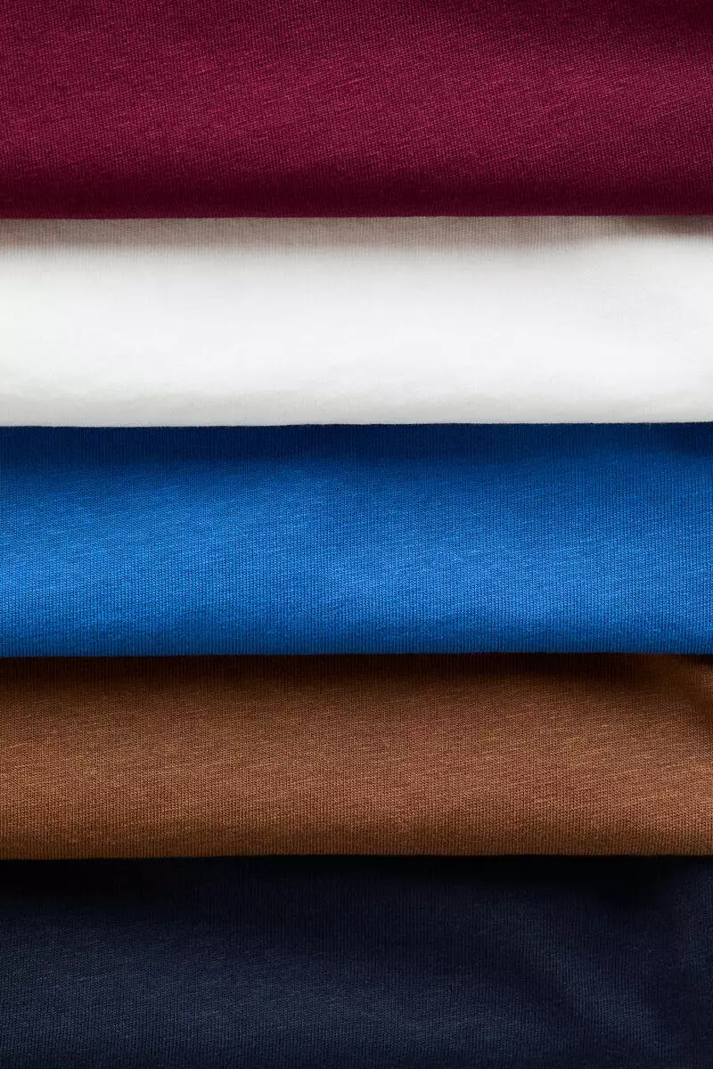 5-pack cotton T-shirts