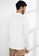 Origin by Zalora white Rib Long Sleeve Polo made from Tencel D33F3AAC79D740GS_2