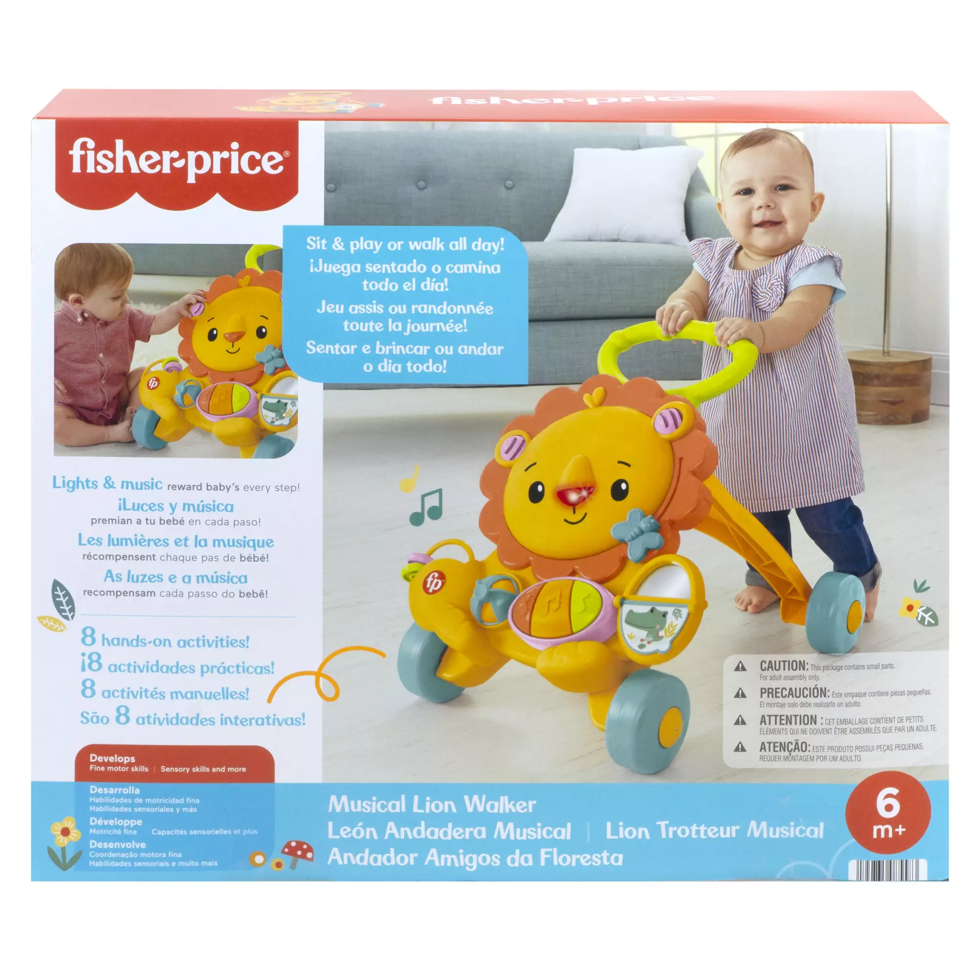 Fisher Price Musical Lion Walker - Mainan Walker Anak Bayi