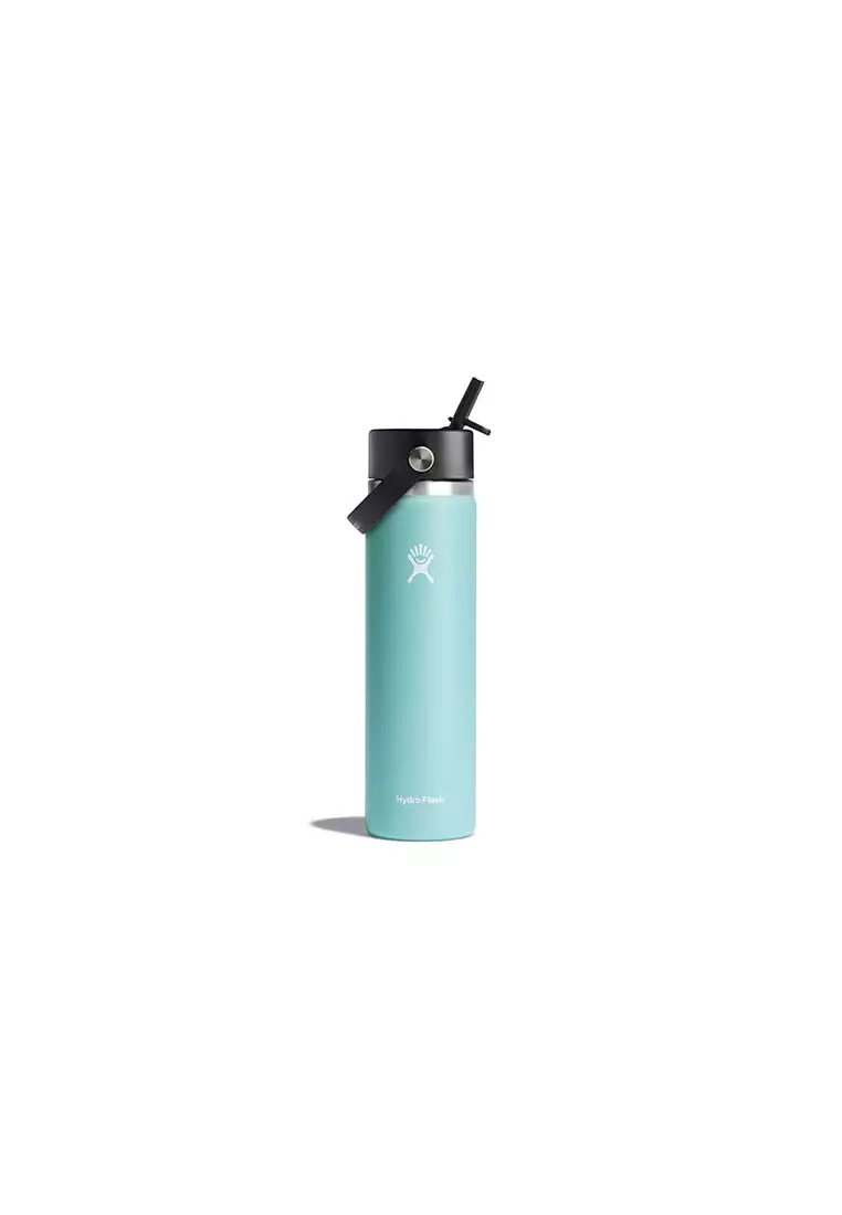 Hydro Flask Purple Wide Mouth Flex Straw Cap Bottle, 24 oz Hydro Flask